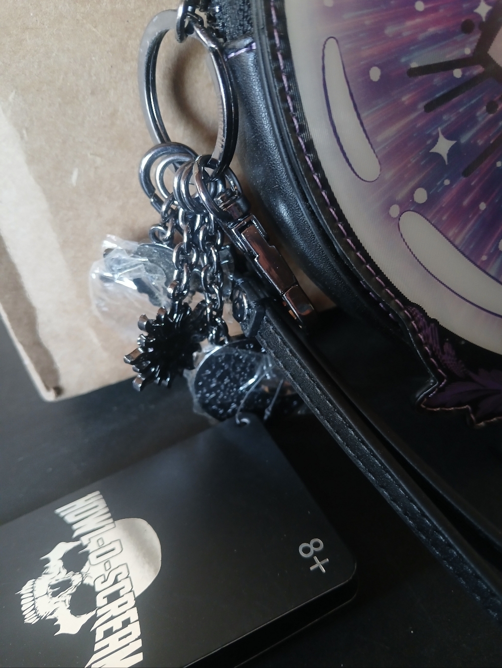 NWT LOUNGEFLY HOWL O SCREAM BUSCH GARDENS EXCLUSIVE CRYSTAL BALL WRISTLET - Picture 3 of 3